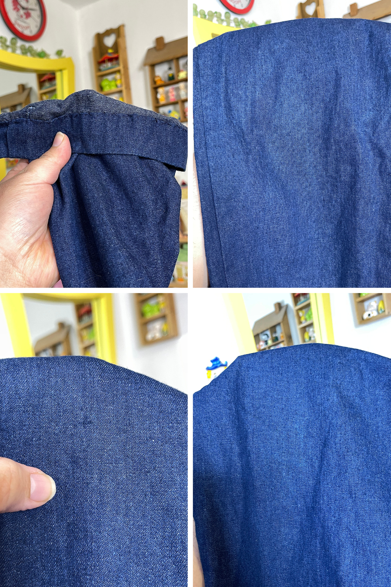 Vintage Funky Retro Denim Coveralls Jumper Sz XL