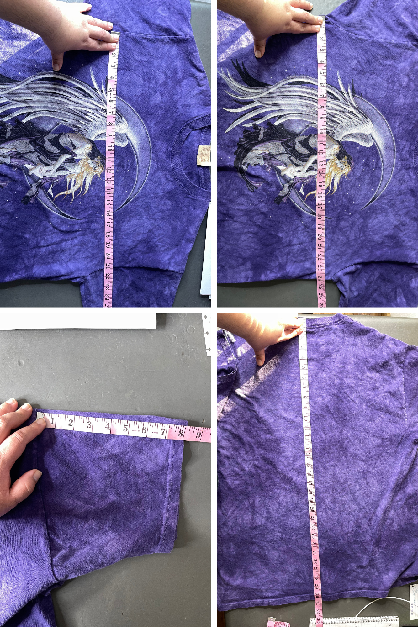 2000s Moon Dreamer Fairy Tie-dye Graphic Tee Sz XXL