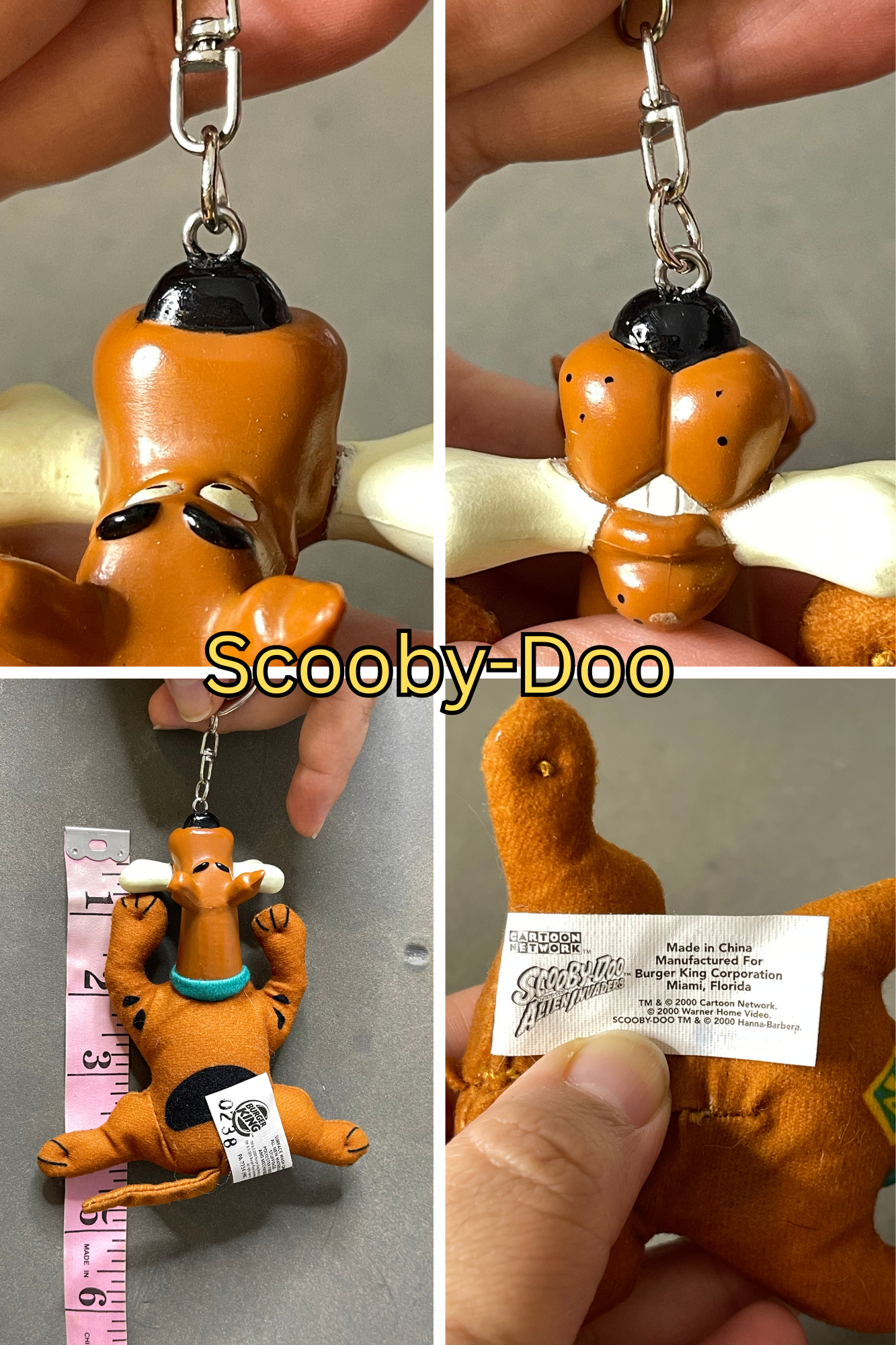 Vintage Upcyled Cartoon Keychains #8