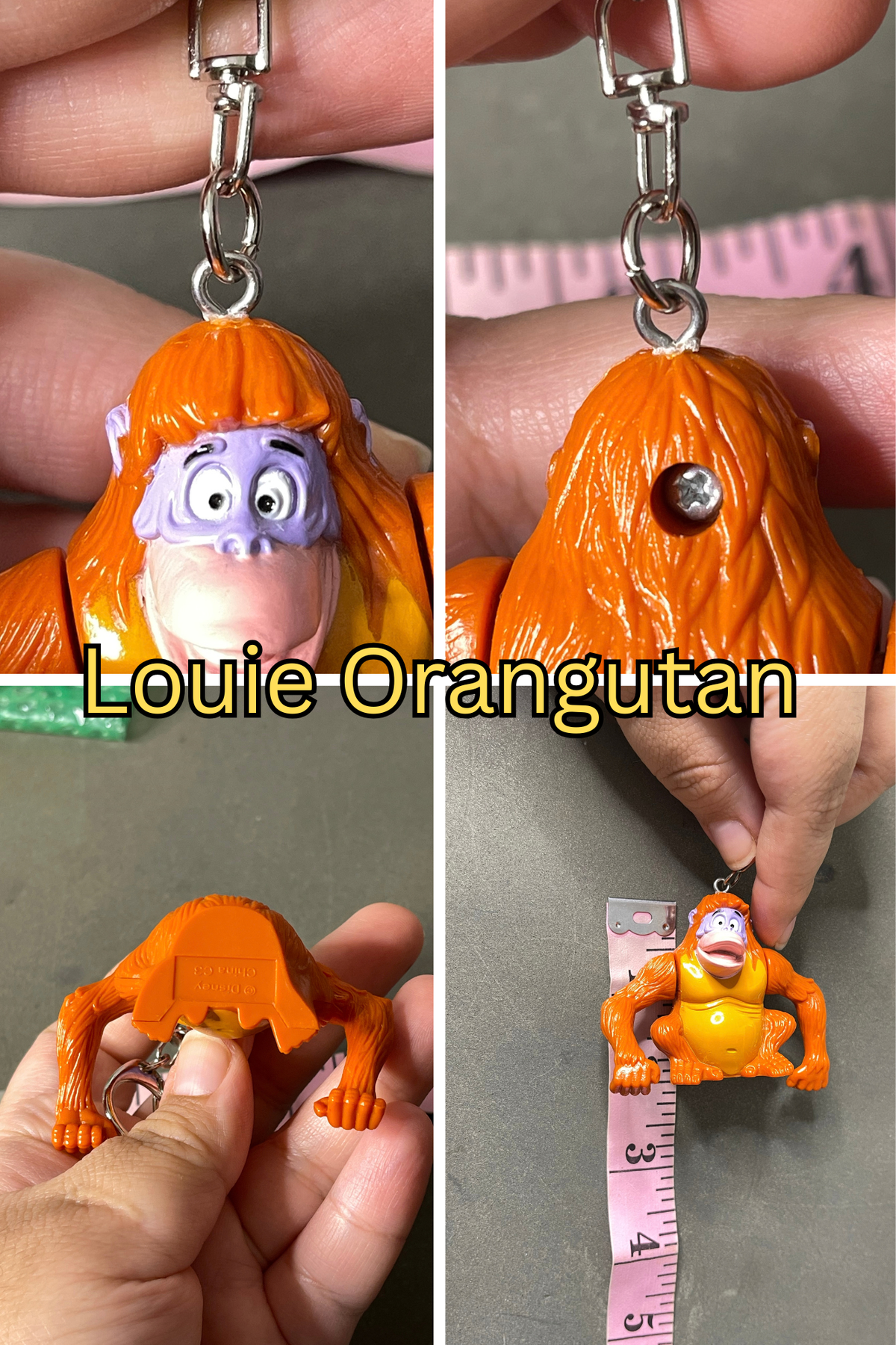 Vintage Upcyled Cartoon Keychains #12