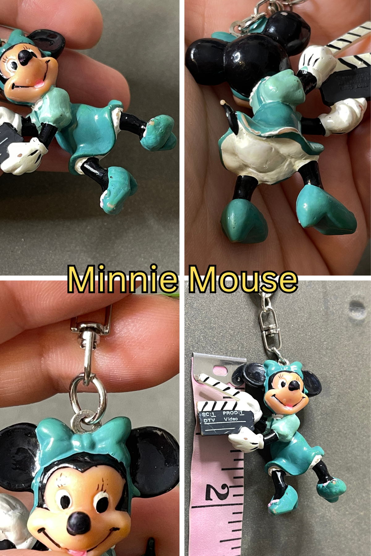 Vintage Upcyled Cartoon Keychains #4