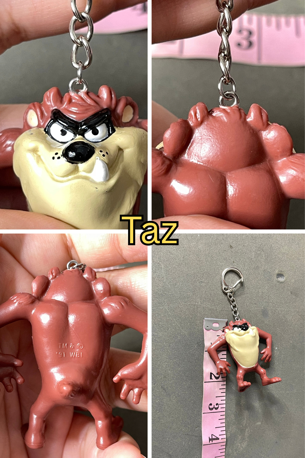Vintage Upcyled Looney Tunes Keychains