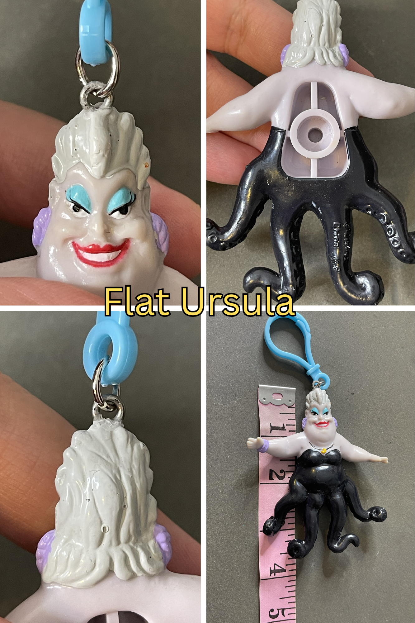 Vintage Upcycled The Little Mermaid Keychains