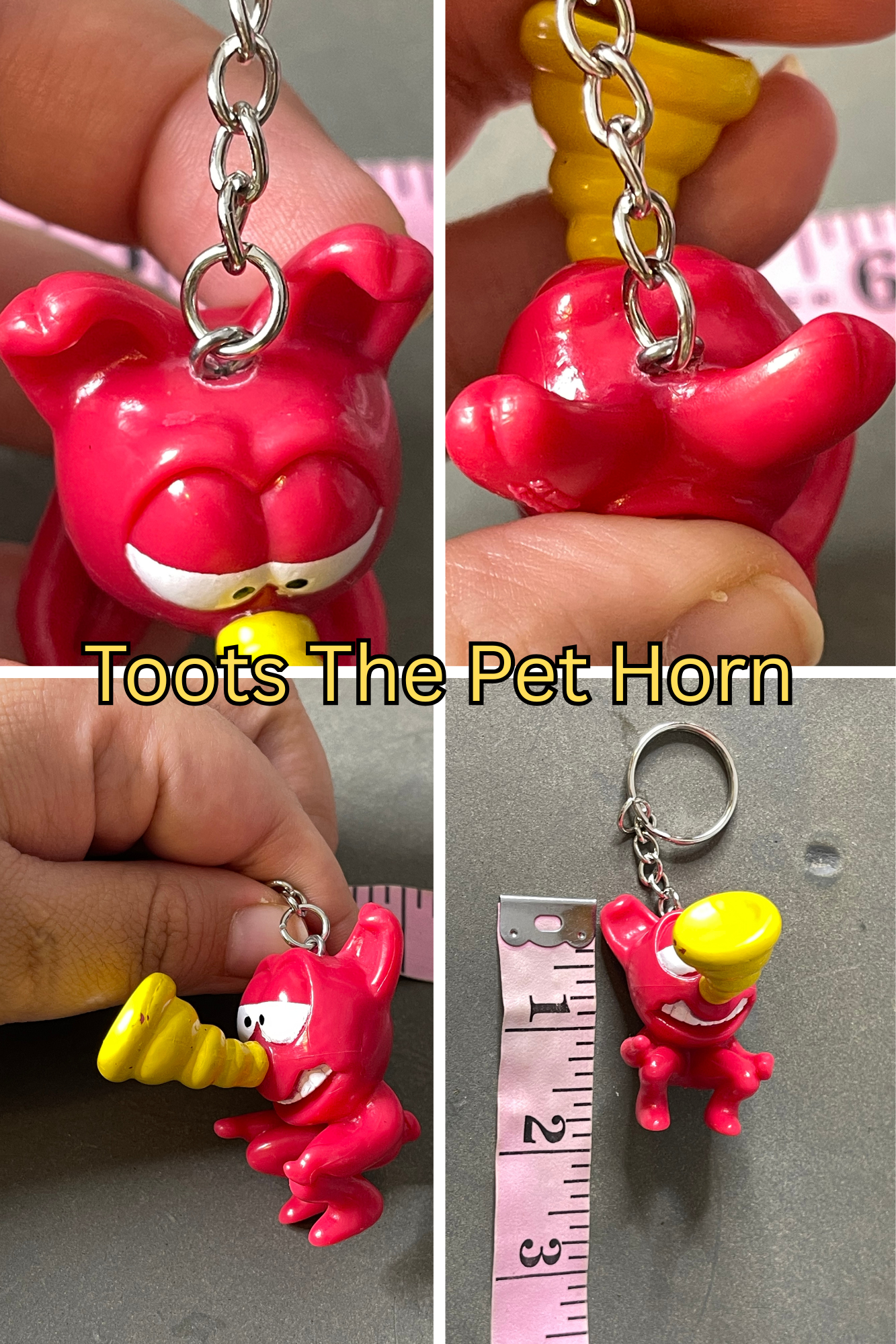 Vintage Upcyled "The Freaks" Toy Keychains