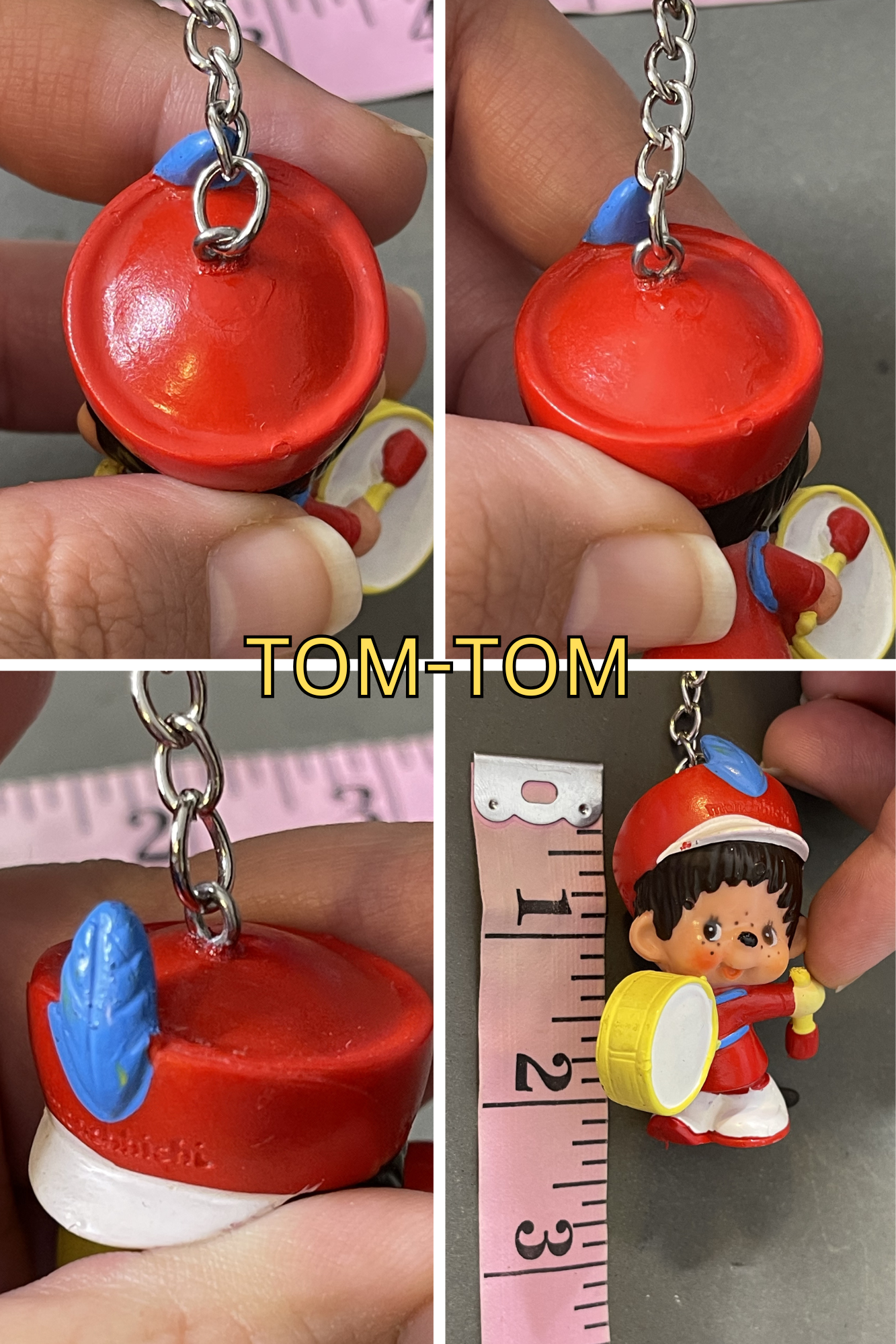 Vintage Upcycled Monchhichi Trinket Keychains