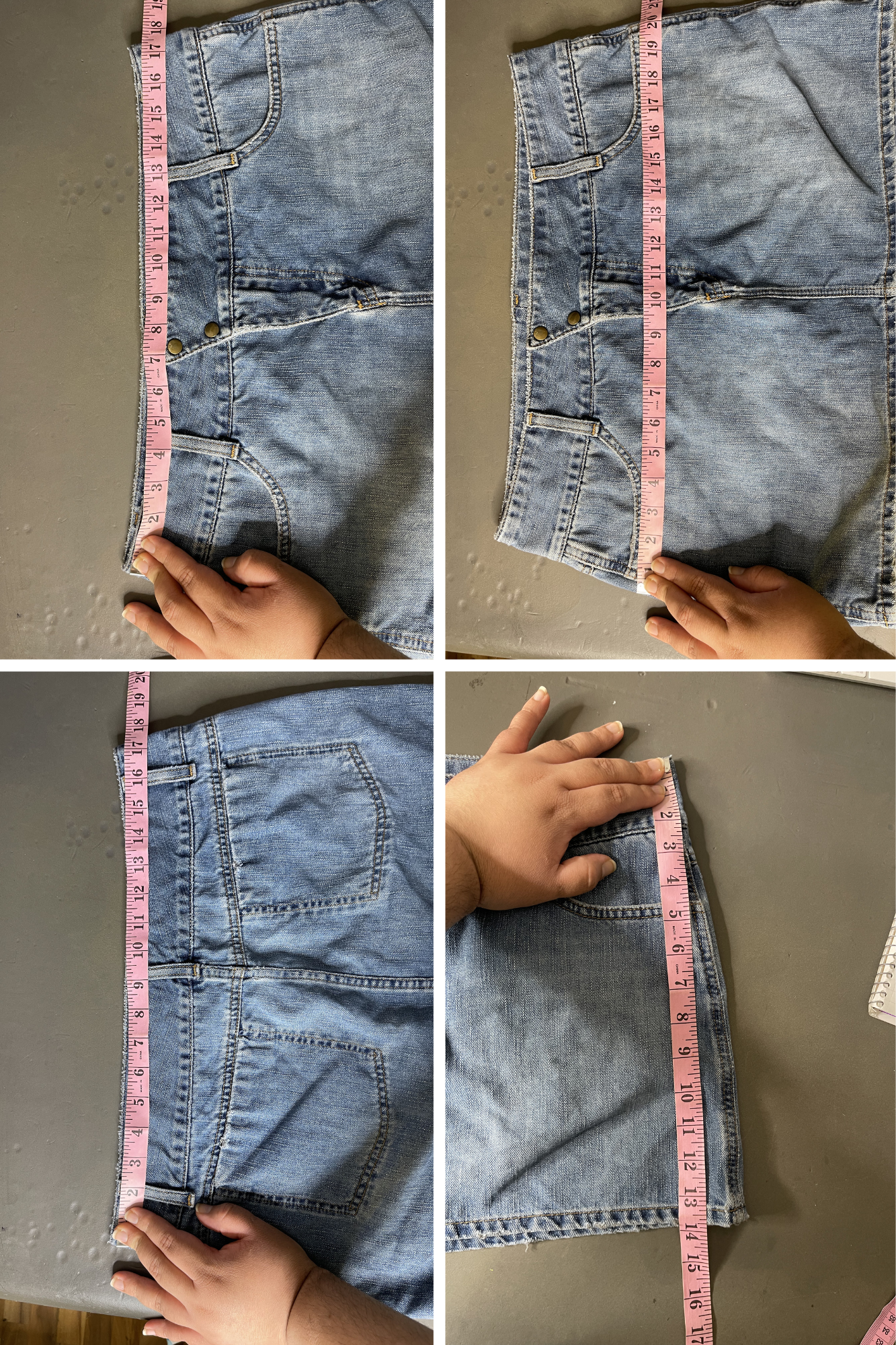 2000s American Eagle Denim Distressed Mini Skirt Sz 12