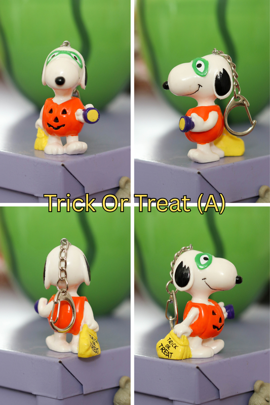 Vintage Snoopy Halloween Upcycled Keychains