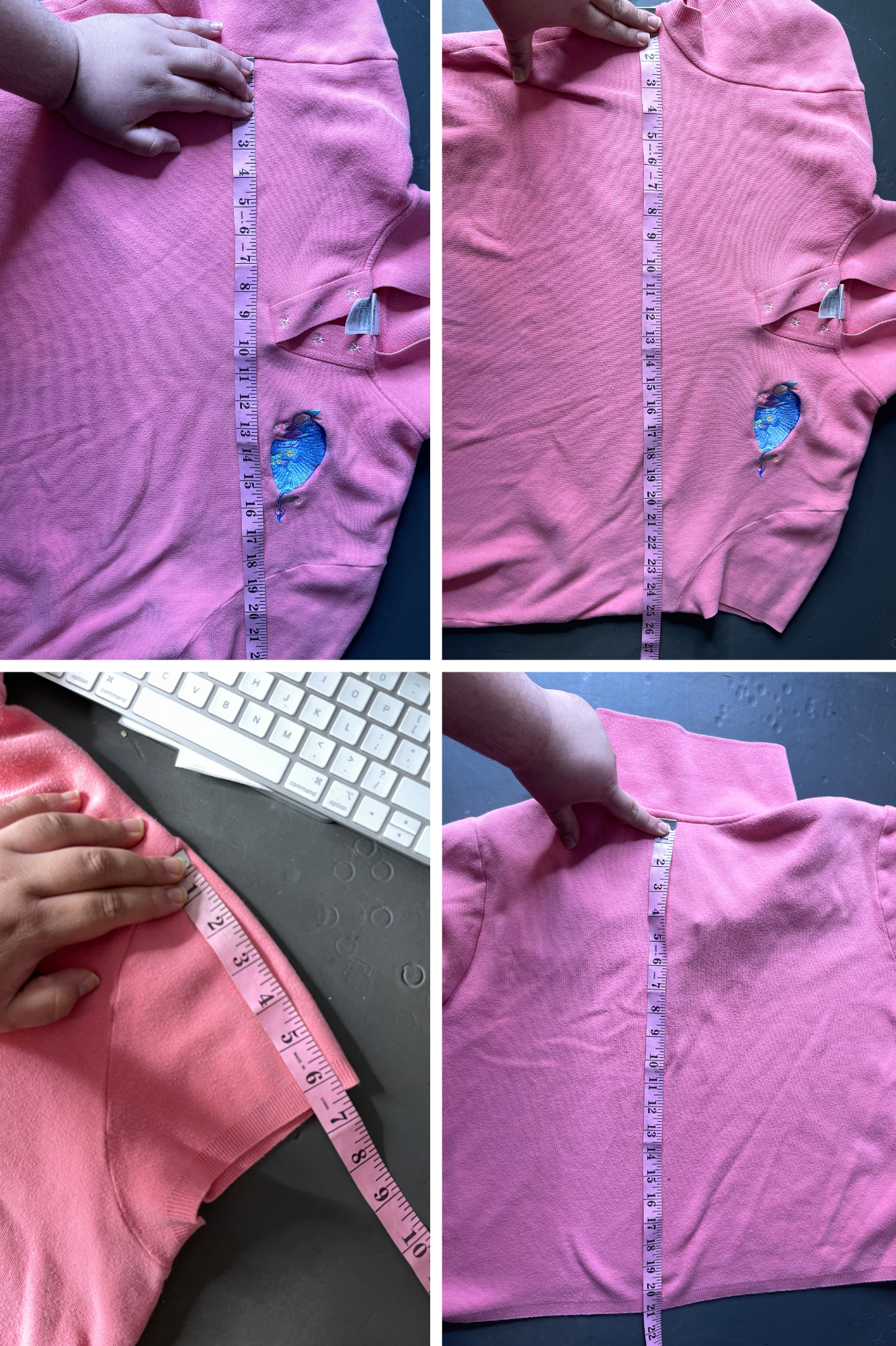 Vintage Eeyore Embroidered Semi Cropped Collared Top Sz XL/XXL