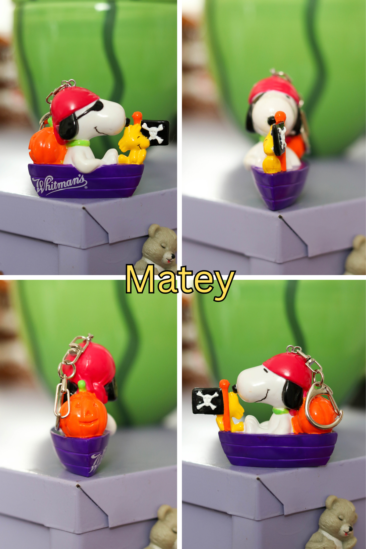 Vintage Snoopy Halloween Upcycled Keychains