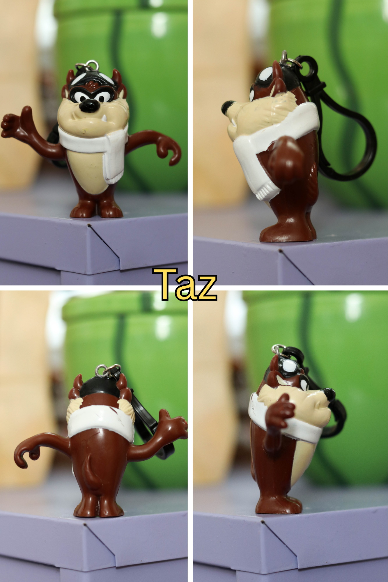 Vintage Upcycled Cartoon Toy Keychains #2