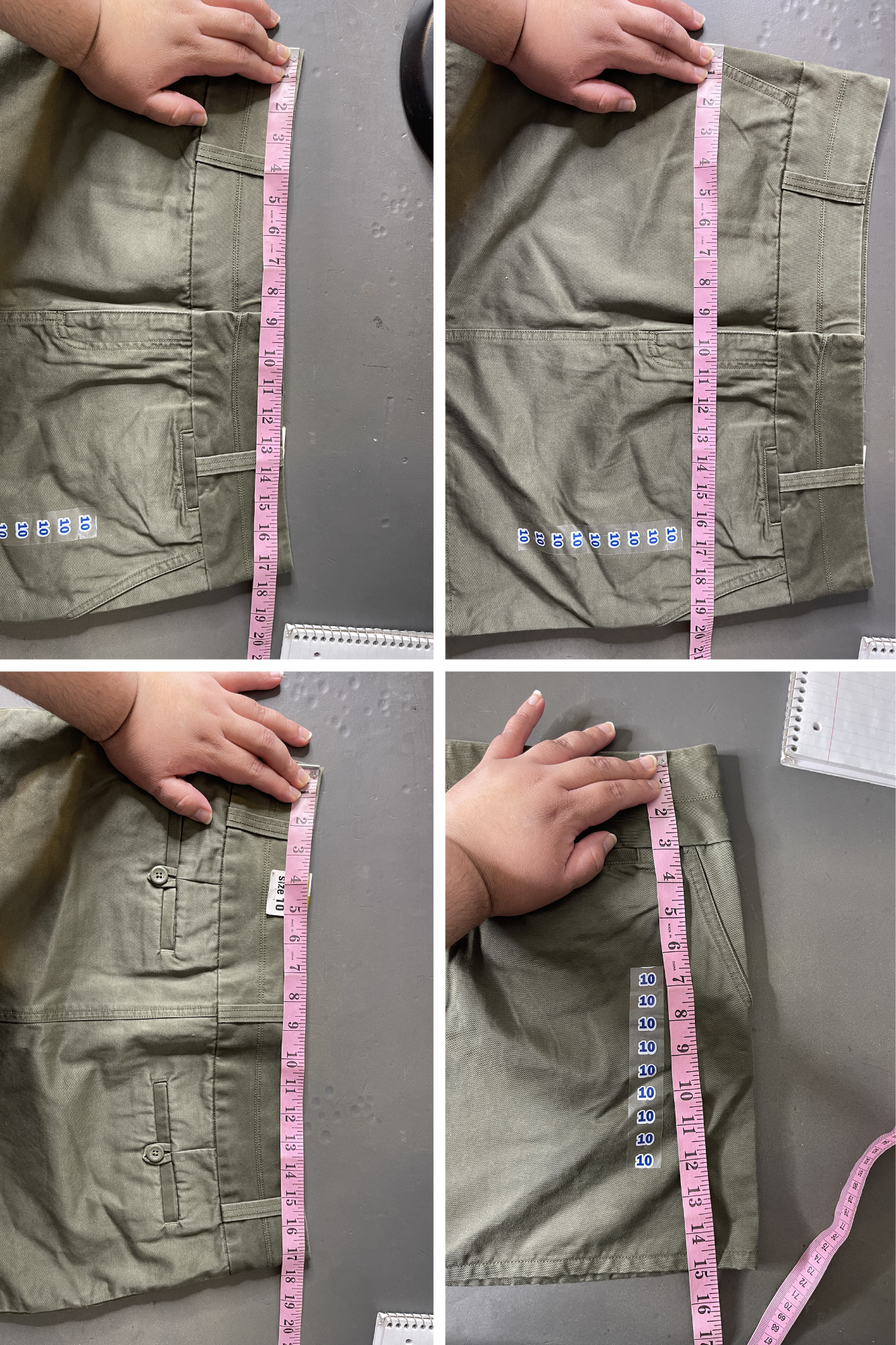 2000s Army Green Low Waisted Mini Skirt | Multiple Sizes : 2 & 10