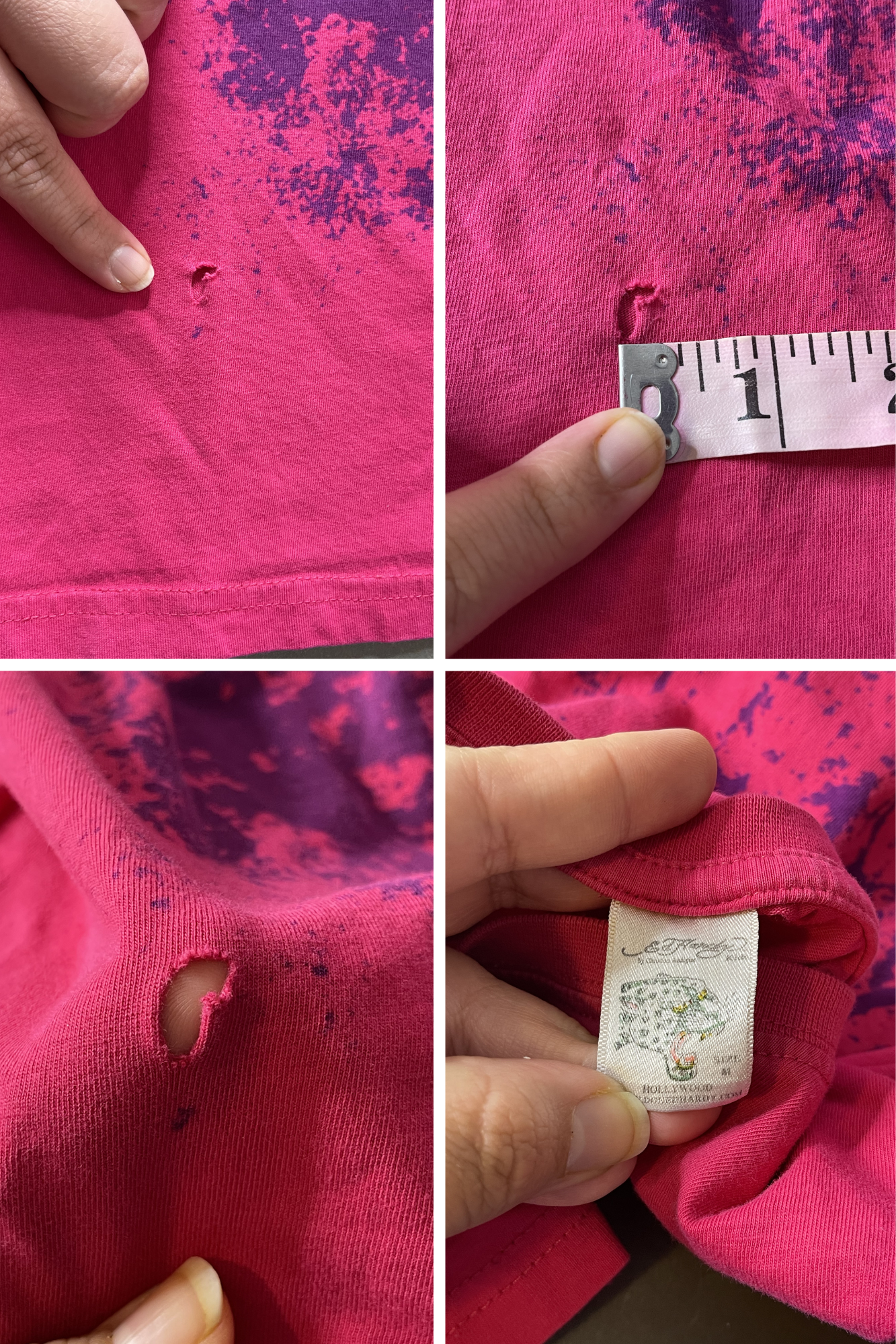 2000s Pink Ed Hardy Kids Tee Sz M