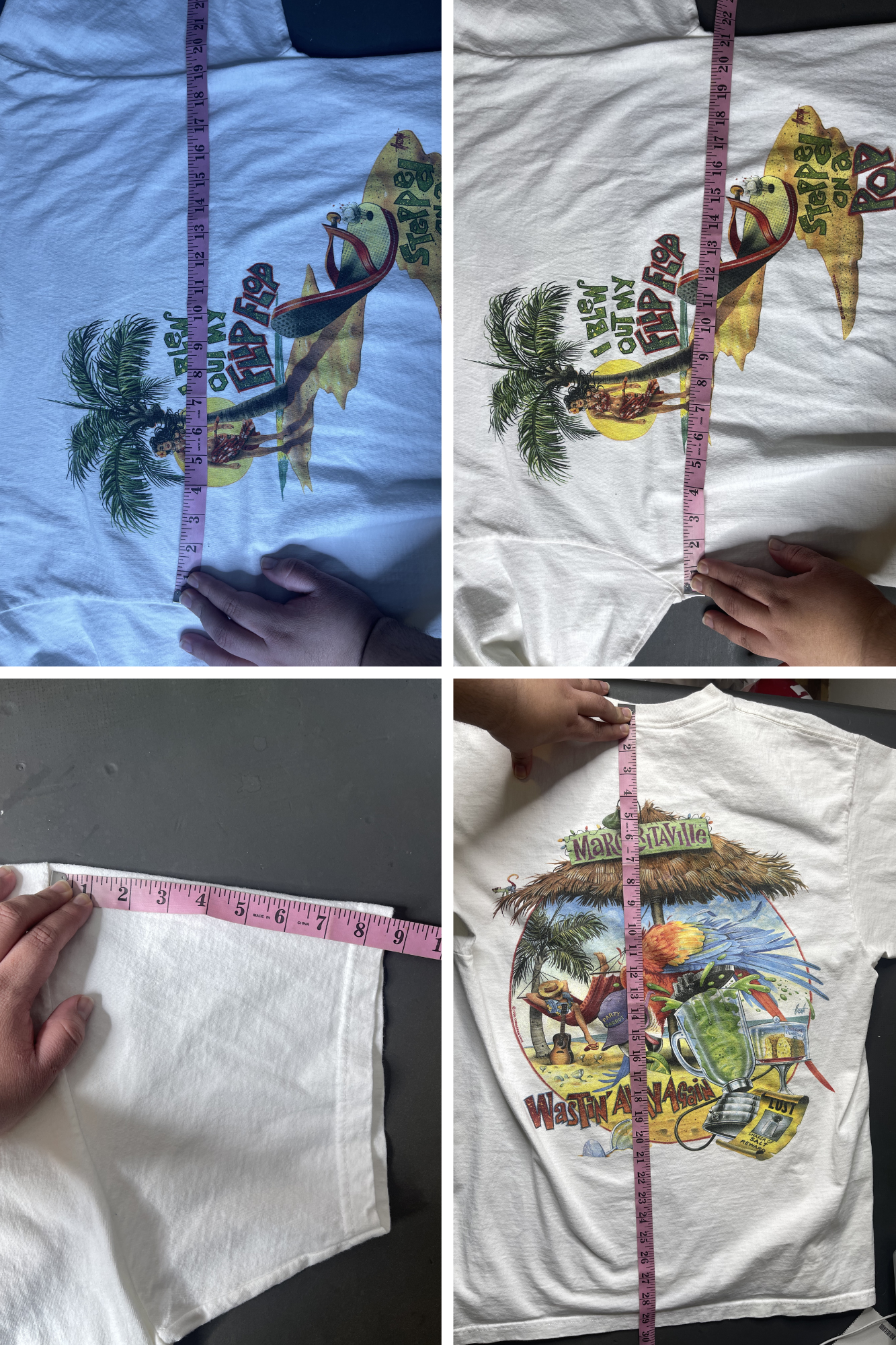 Vintage 90s Parrot Wastin' Away Again Graphic Tee Sz XL