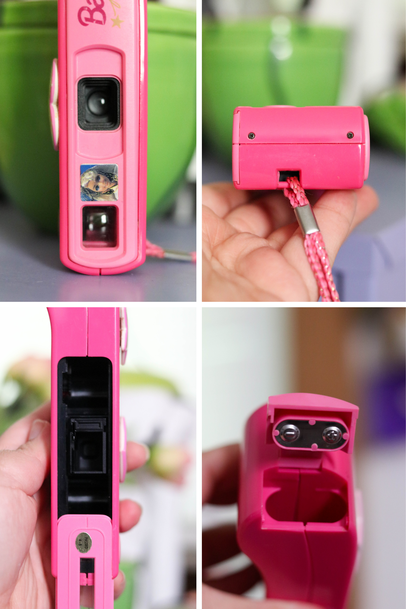 Vintage 90s Pink Barbie Hollywood Star 110 Film Camera