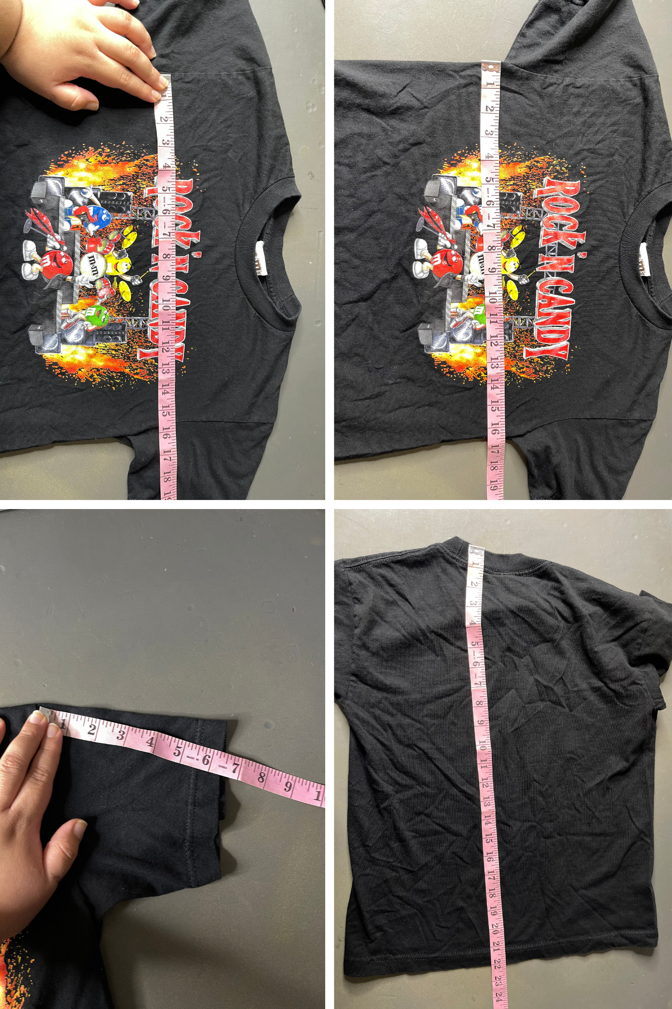 2000s M&M'S Rock'N Candy Kids Graphic Tee Sz L /XL