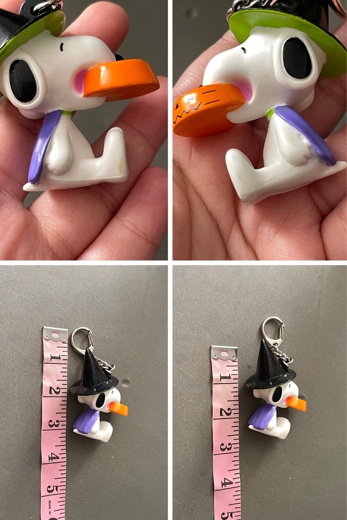 2000s Snoopy Green Witch Keychain + Case