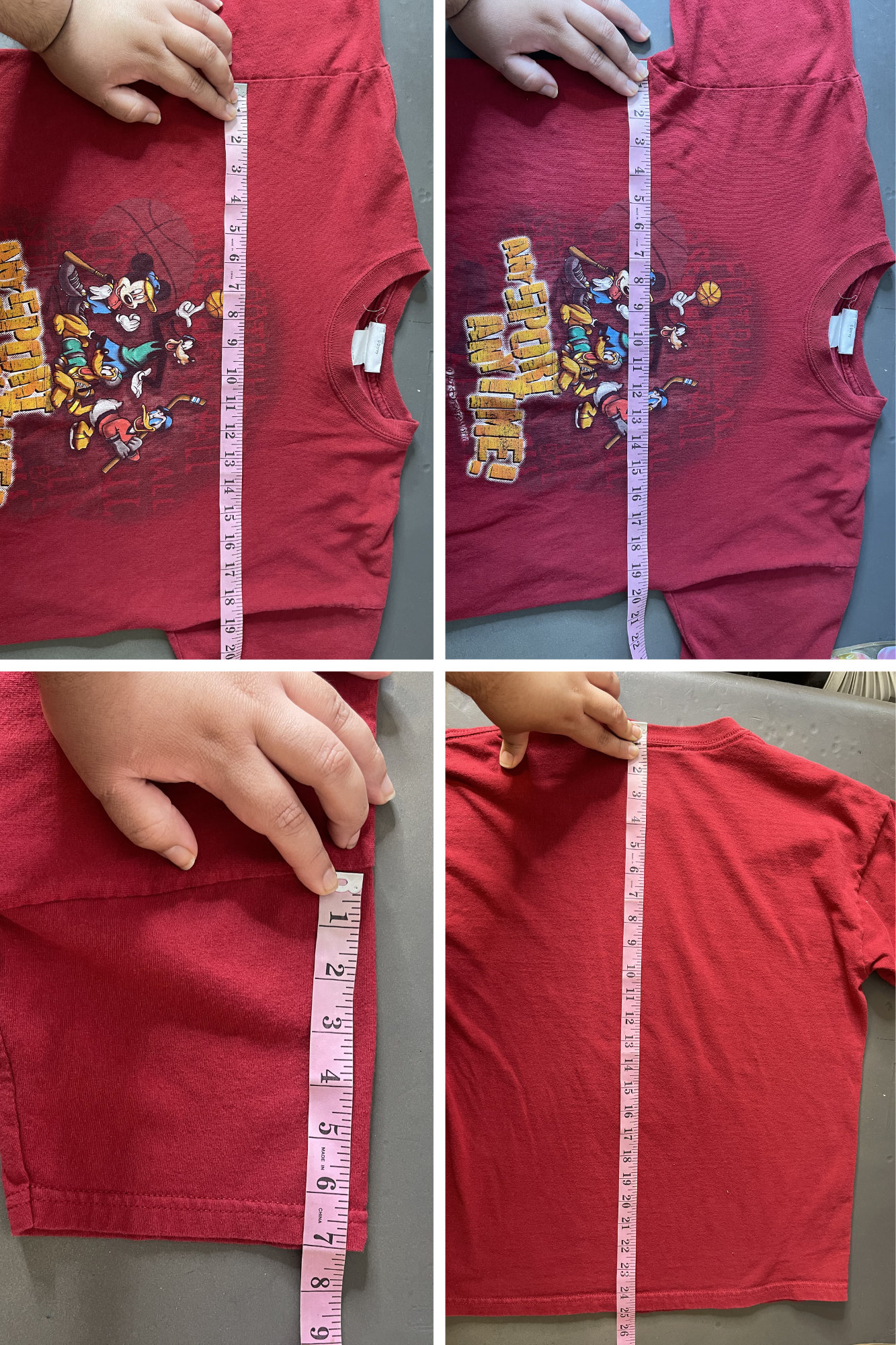 2000s Disney Mickey & Friends Sports Graphic Tee Sz M/L
