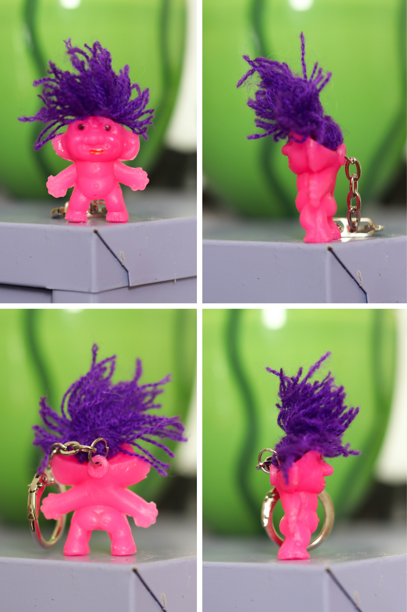 Vintage Vending Machine Mini Troll Keychain