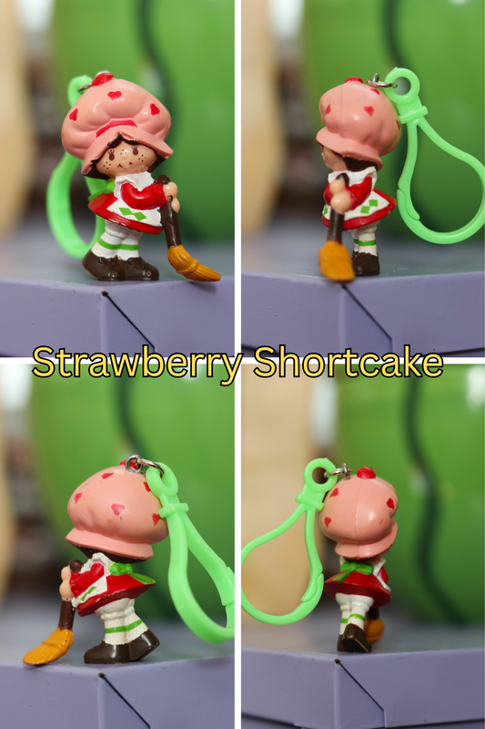 Vintage Upcycled Cartoon Toy Keychains #2
