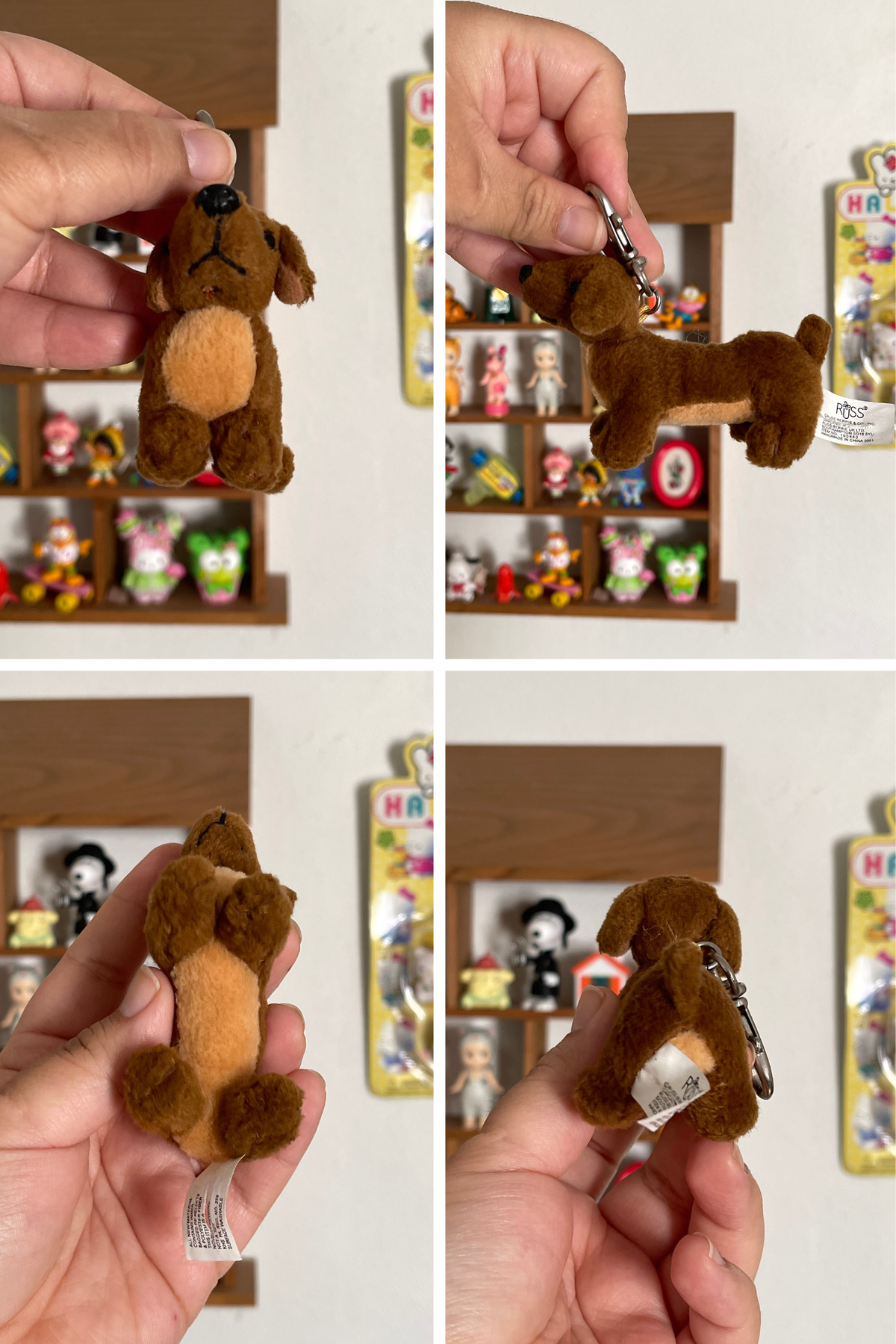 2000s Dachshund Mini Plush Keychain