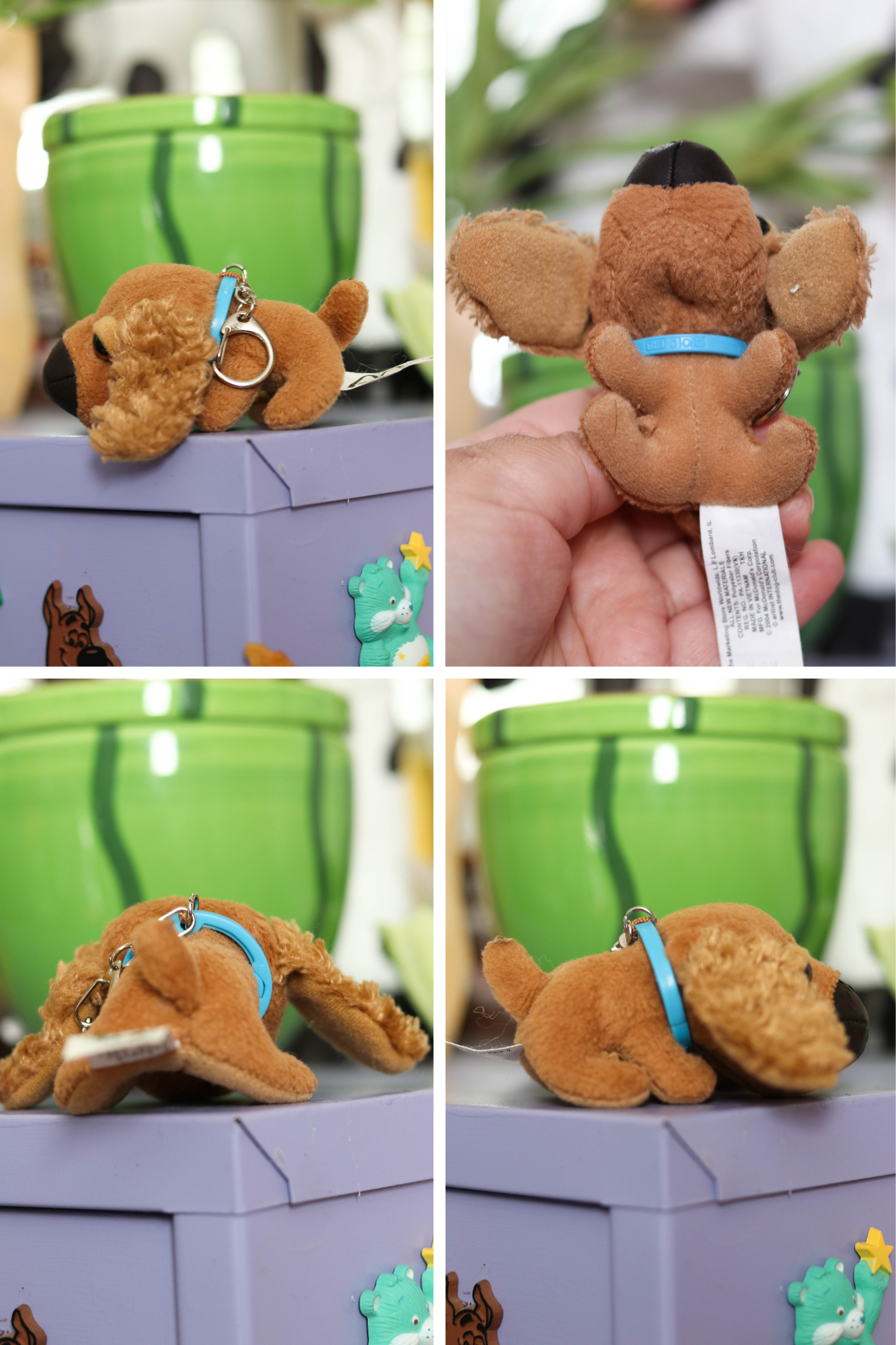 2000s THE DOG Cocker Spaniel Mini Plush Upcycled Keychain