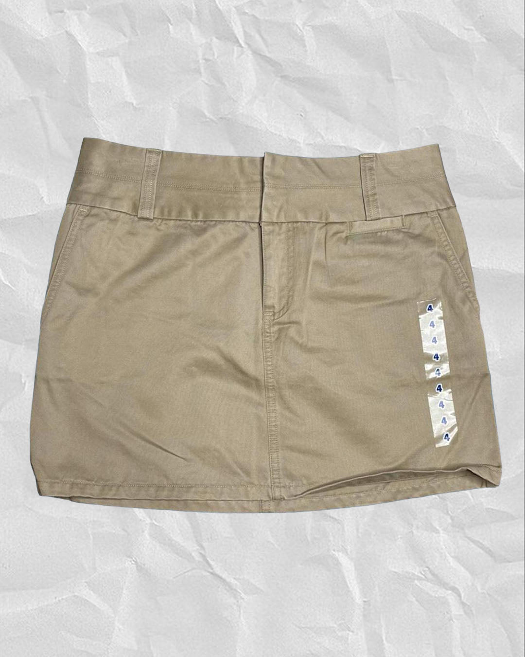 2000s Khaki  Low Waisted Mini Skirt | Multiple Sizes : 4, 6 & 10
