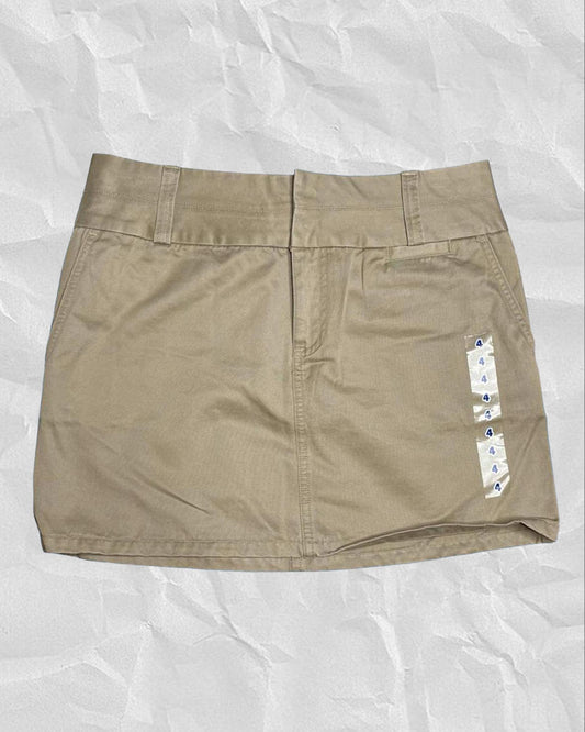 2000s Khaki  Low Waisted Mini Skirt | Multiple Sizes : 4, 6 & 10